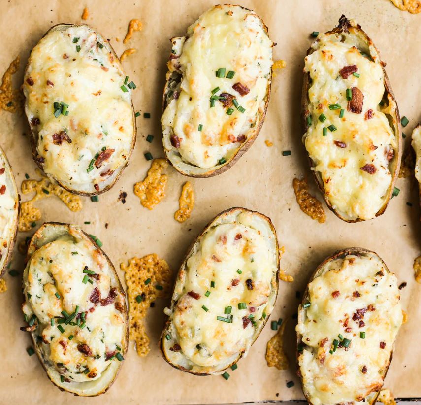 double backed potato boat camping recipe