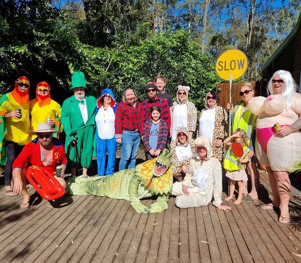 christmas-camping-work-party