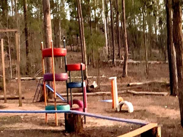 low obstacle course kids camping activity murphys creek escape