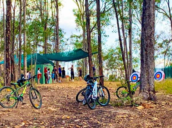 mountain biking campsite activity murphys creek escape