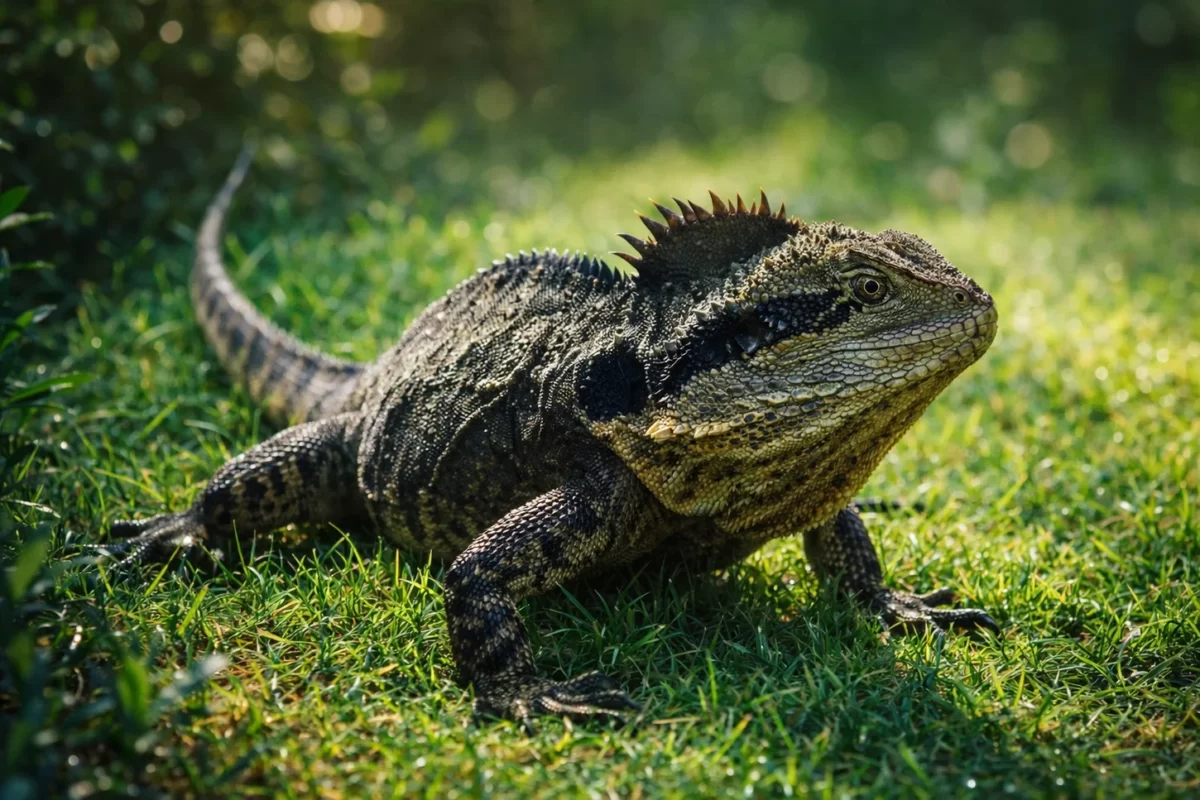 The Eastern Water Dragon (Intellagama lesueurii lesueurii)