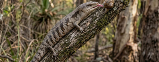 The Pink-tongued Skink (Cyclodomorphus gerrardii)