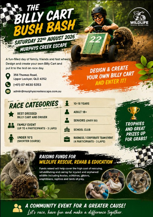 The Billy Cart Bush Bash Poster Mce